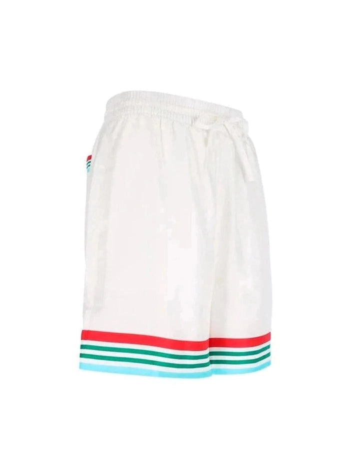 CASABLANCA CASA WAY SILK SHORT WHITE CASABLANCA The Hype Company