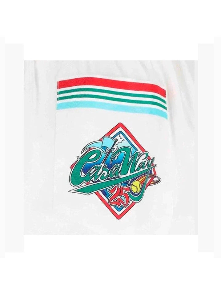 CASABLANCA CASA WAY SILK SHORT WHITE CASABLANCA The Hype Company