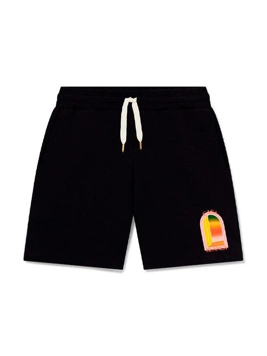 CASABLANCA GRADIENT BLACK MINI LOGO SHORT CASABLANCA The Hype Company