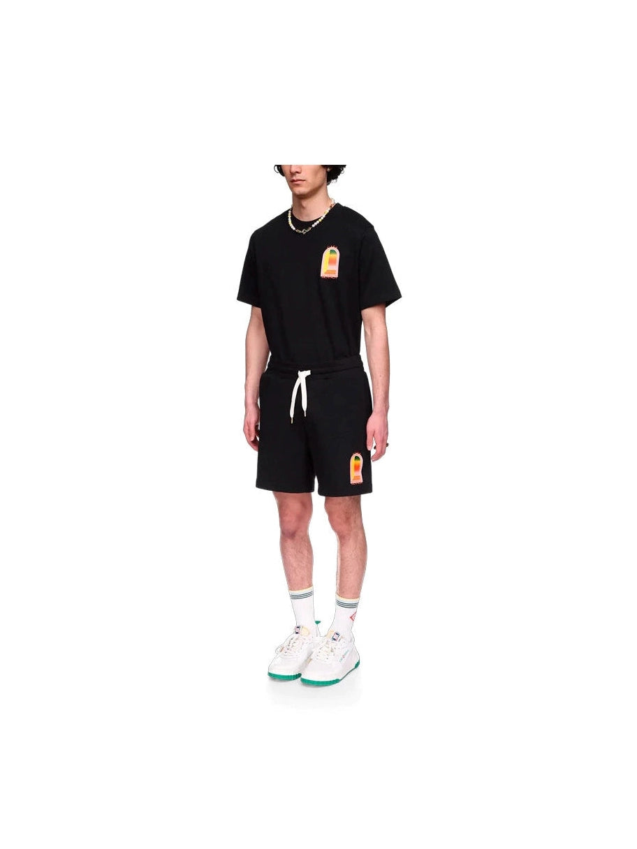 CASABLANCA GRADIENT BLACK MINI LOGO SHORT CASABLANCA The Hype Company