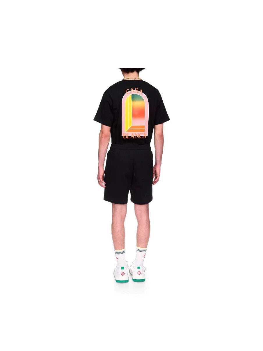 CASABLANCA GRADIENT BLACK MINI LOGO SHORT CASABLANCA The Hype Company