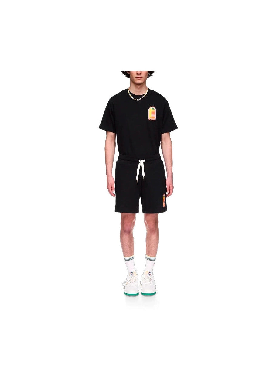 CASABLANCA GRADIENT BLACK MINI LOGO SHORT CASABLANCA The Hype Company