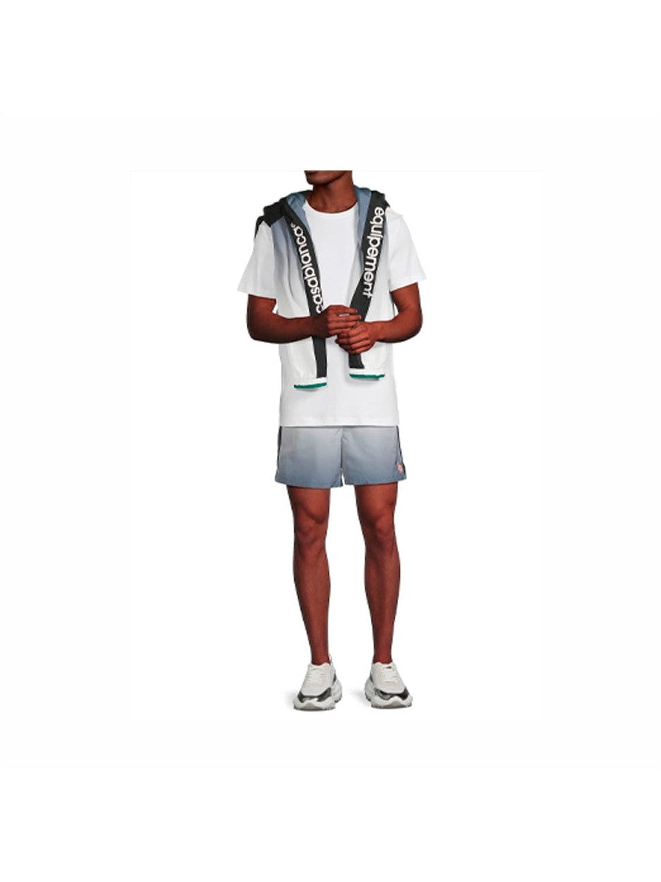 CASABLANCA GRADIENT SHORTS WHITE GREY CASABLANCA The Hype Company