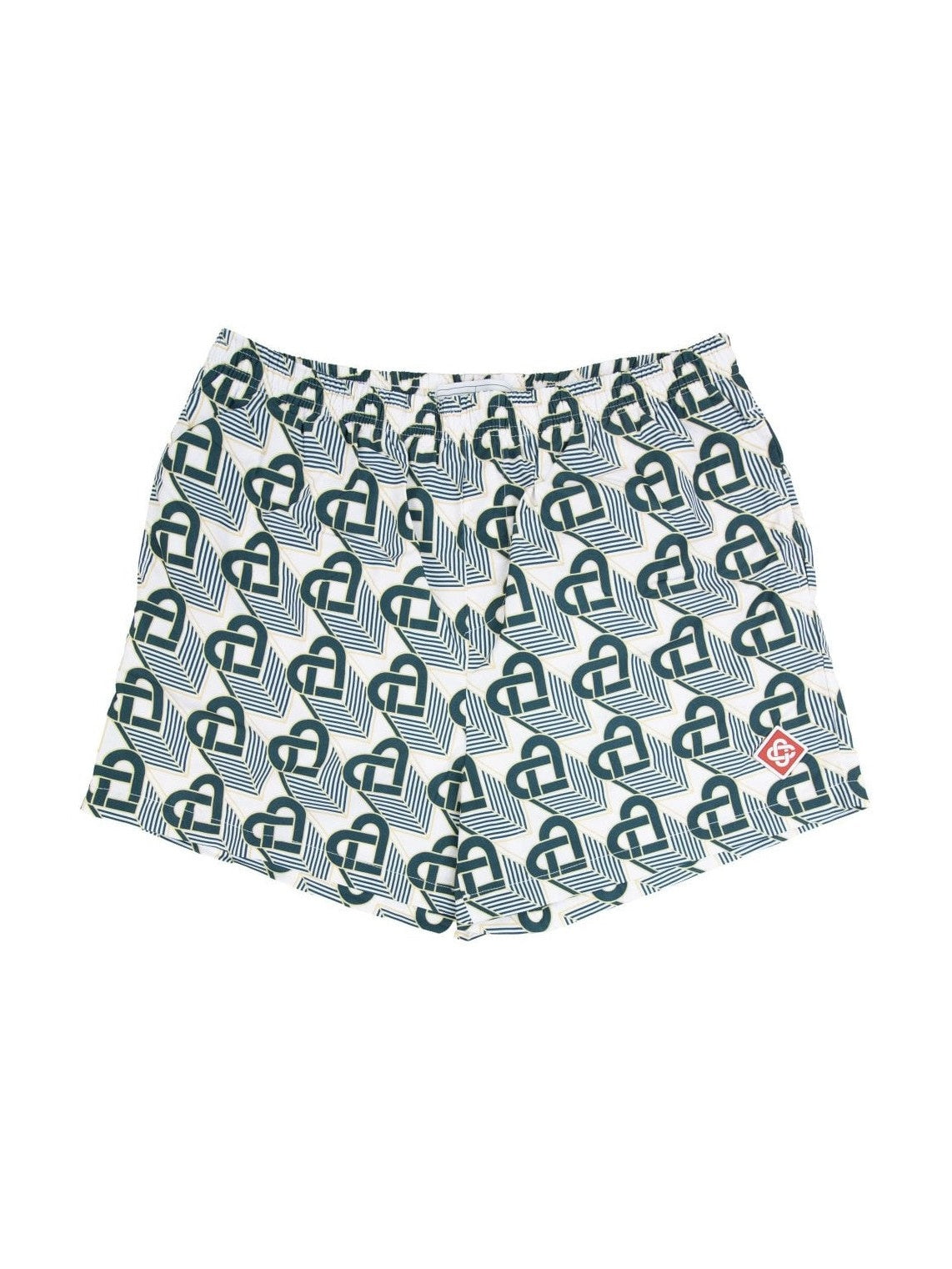 CASABLANCA GREEN MONOGRAM SWIMSHORT