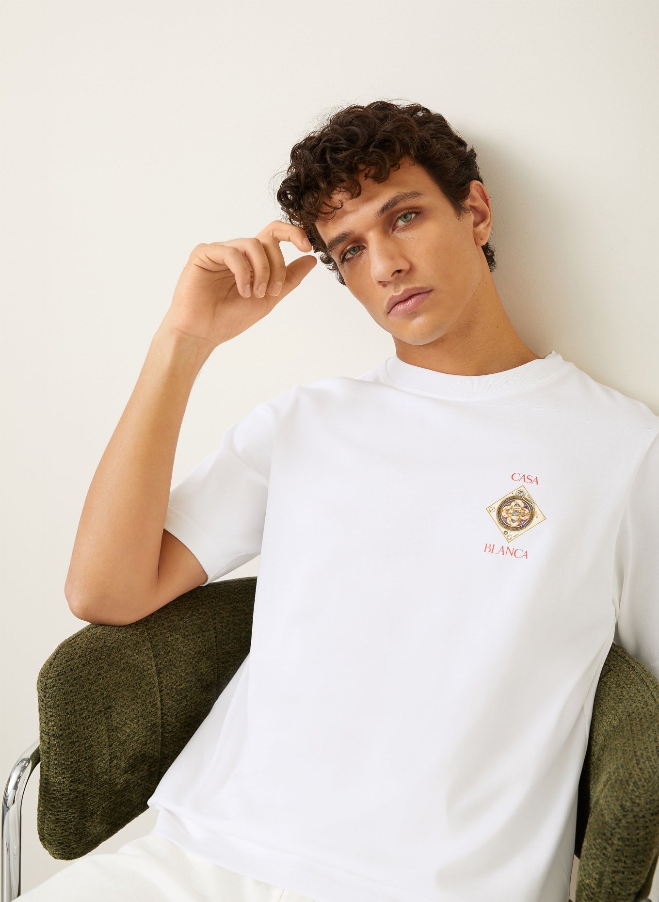 CASABLANCA ORNE DE MUSIQUE T-SHIRT WHITE