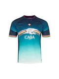 CASABLANCA PRINTED FOOTBALL NAVY JERSEY