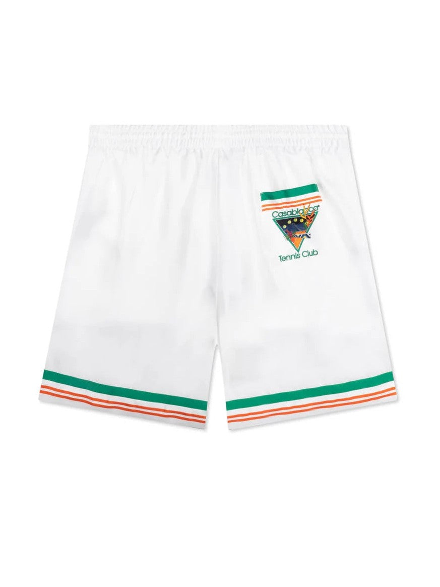 CASABLANCA TENNIS CLUB SILK SHORT