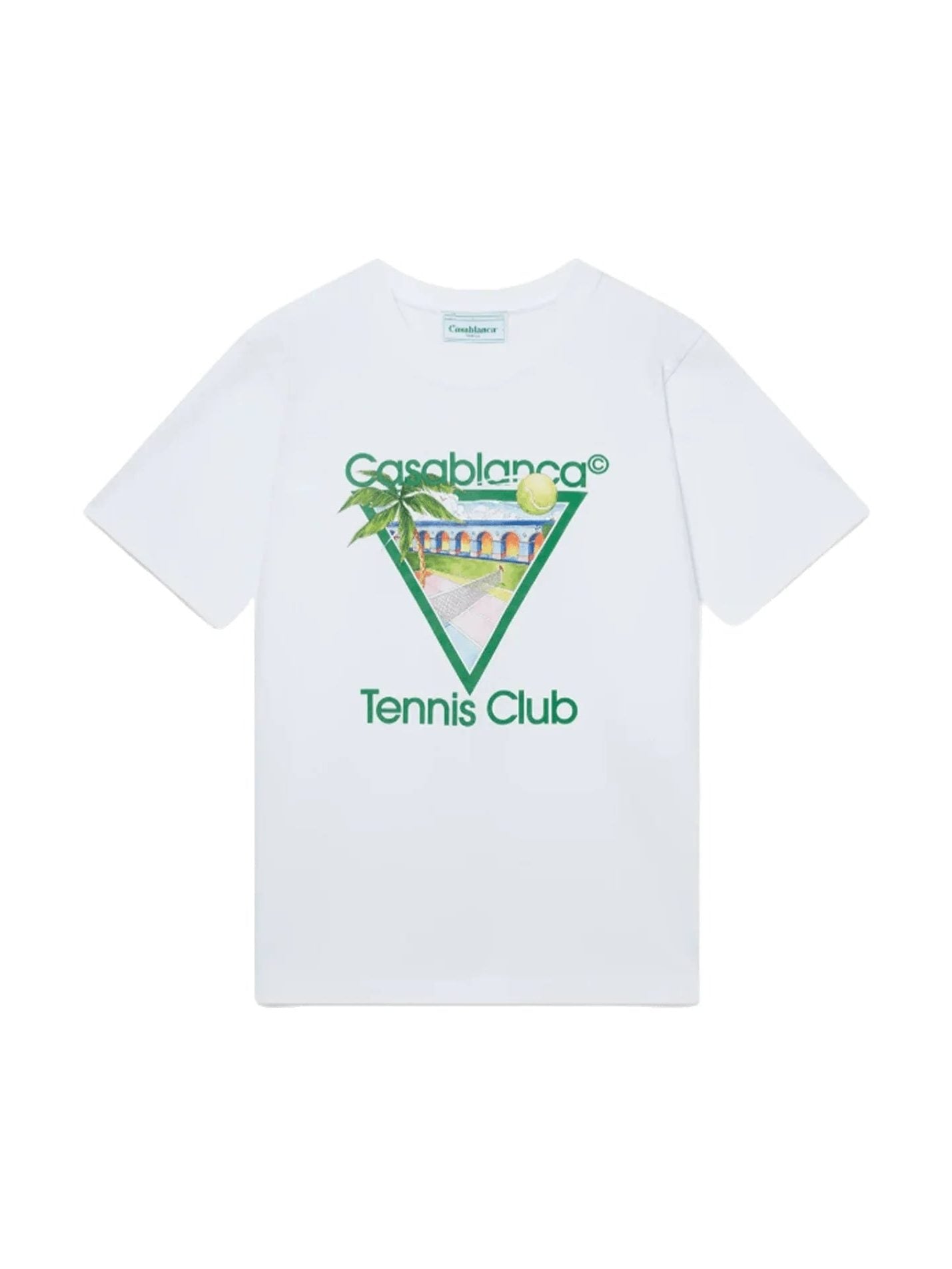 CASABLANCA TENNIS CLUB T SHIRT WHITE CASABLANCA The Hype Company