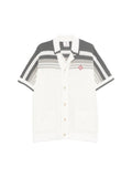 CASABLANCA TENNIS GRADIENT CROCHET SHIRT BLACK WHITE