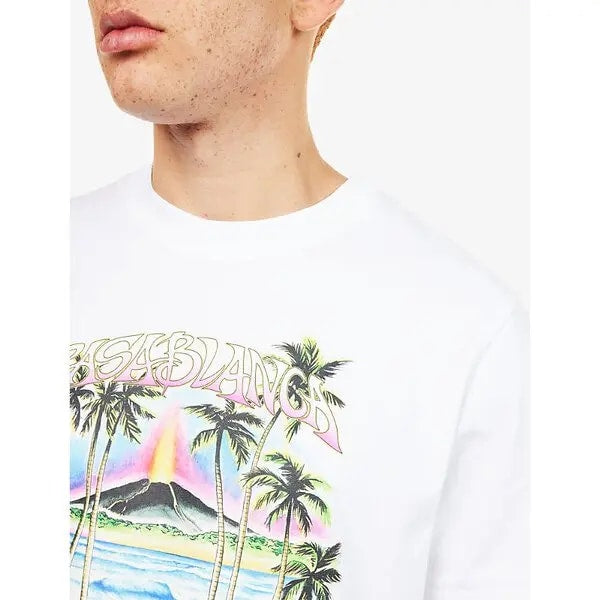 CASABLANCA VOLCANO T-SHIRT WHITE