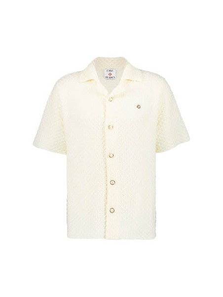 CASABLANCA WHITE PEARL KNIT SHIRT CASABLANCA The Hype Company