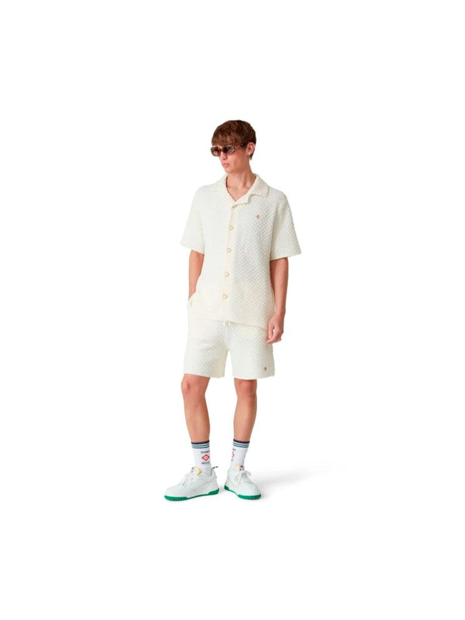 CASABLANCA WHITE PEARL KNIT SHIRT CASABLANCA The Hype Company