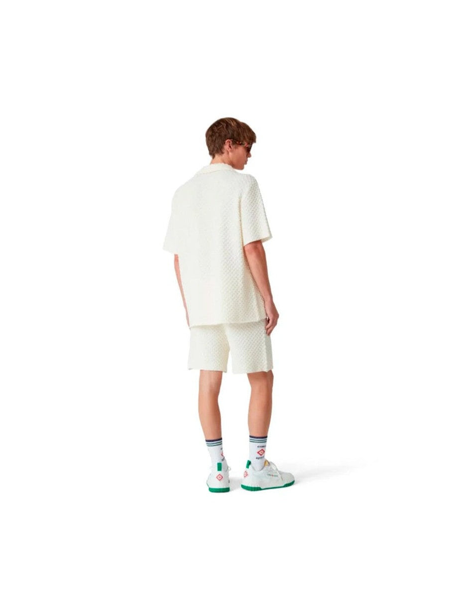 CASABLANCA WHITE PEARL KNIT SHIRT CASABLANCA The Hype Company