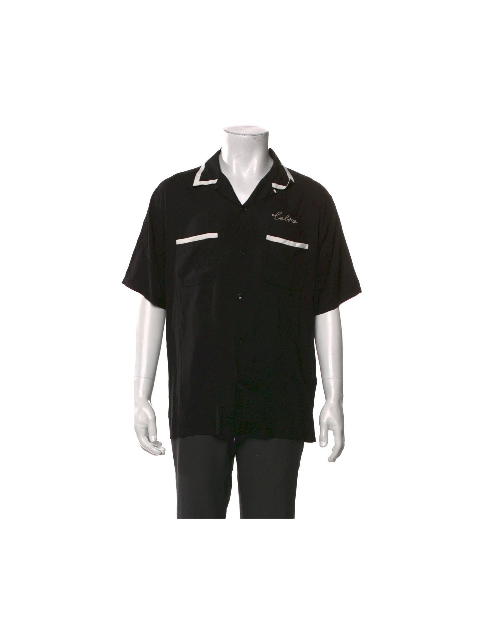CELINE BOWLING SHIRT BLACK CELINE The Hype Company