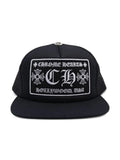 CHROME HEARTS HOLLYWOOD TRUCKER HAT BLACK