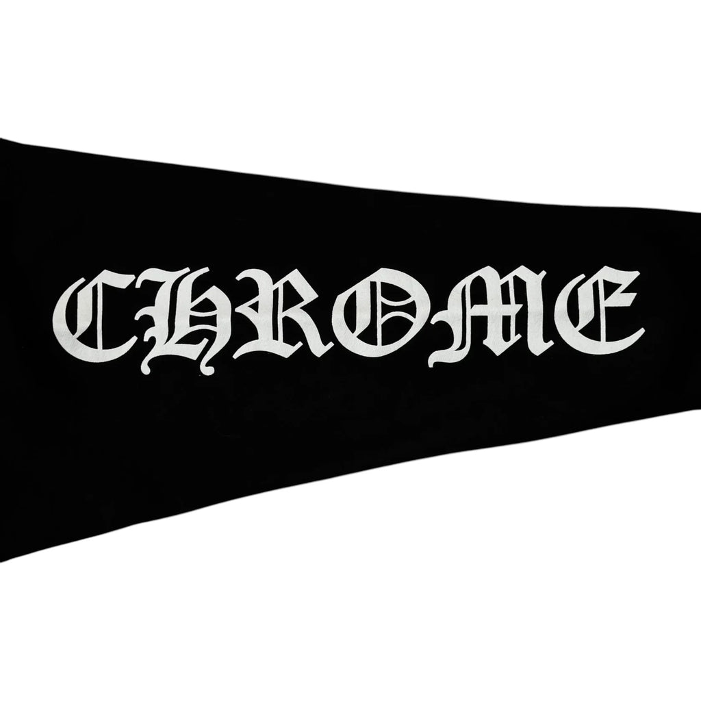 CHROME HEARTS NECK LOGO CREWNECK BLACK WHITE