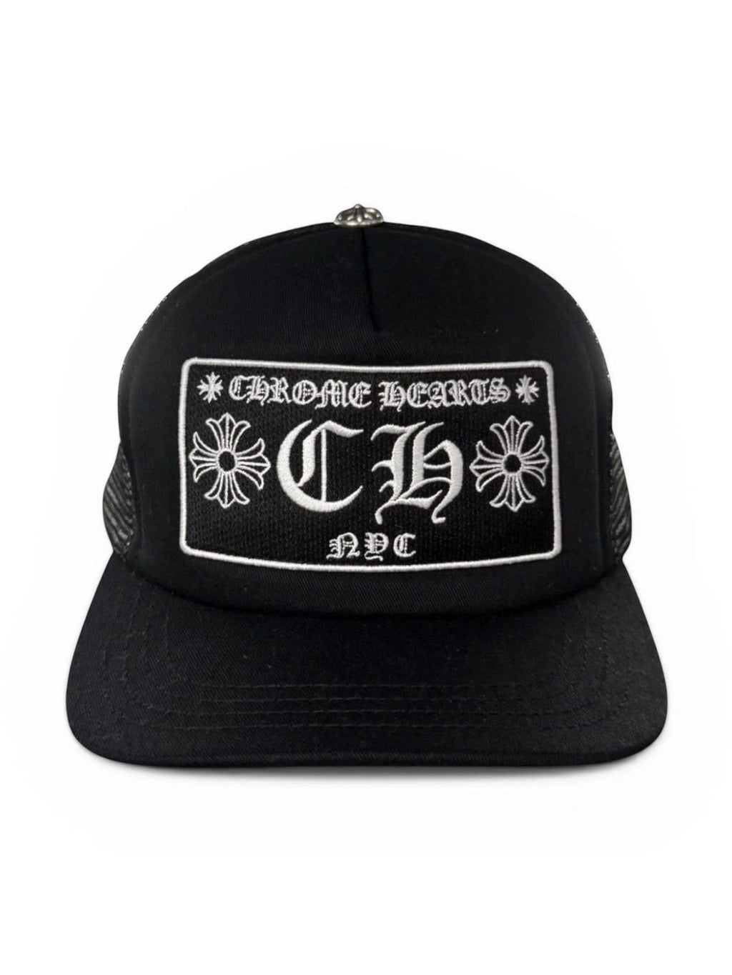 CHROME HEARTS NYC BLACK TRUCKER HAT