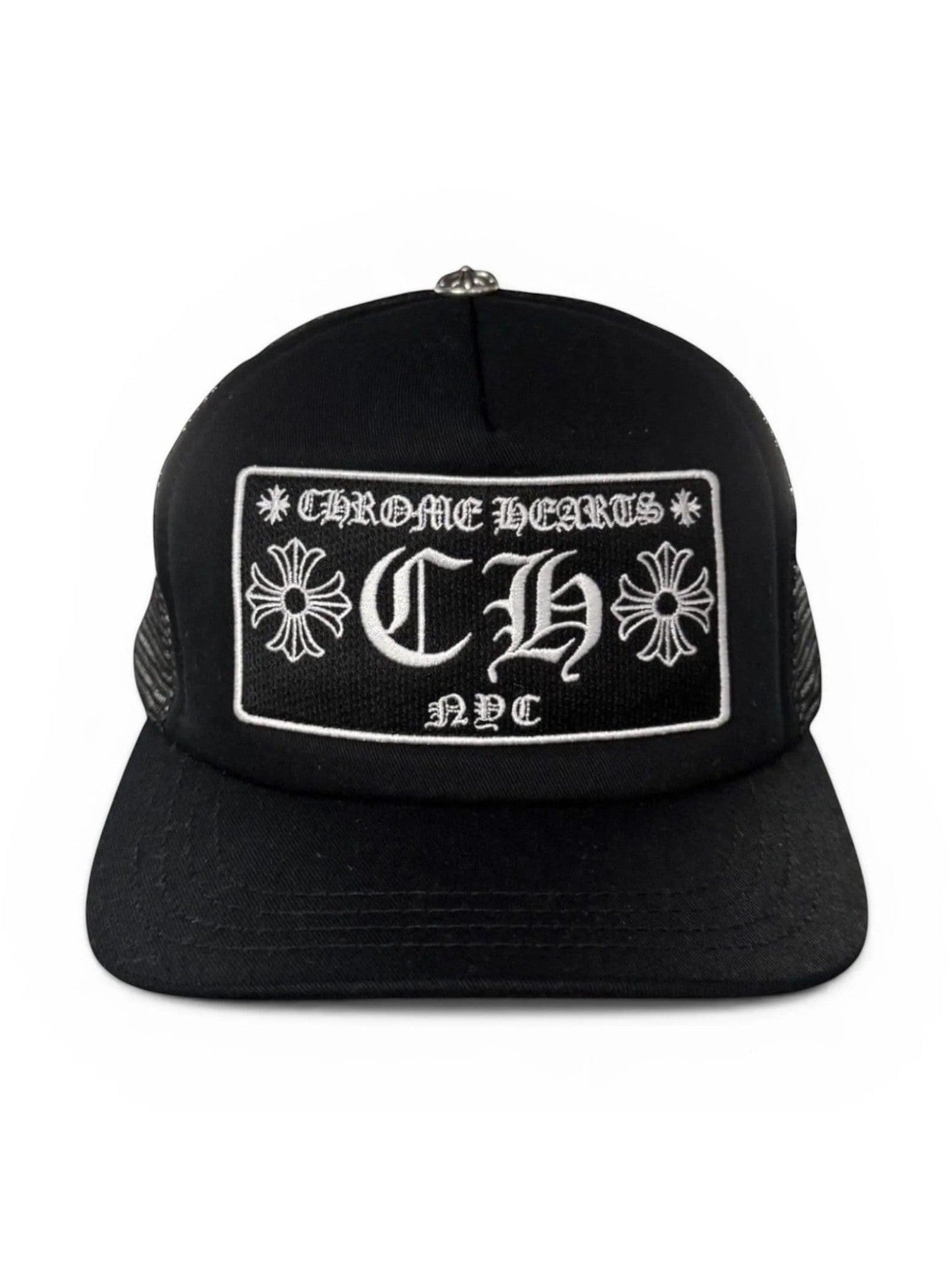 CHROME HEARTS NYC BLACK TRUCKER HAT