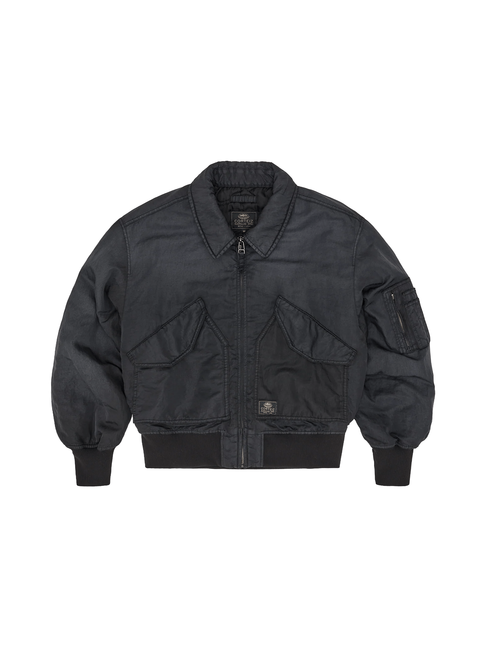CORTEIZ ALCATRAZ BOMBER JACKET VINTAGE BLACK