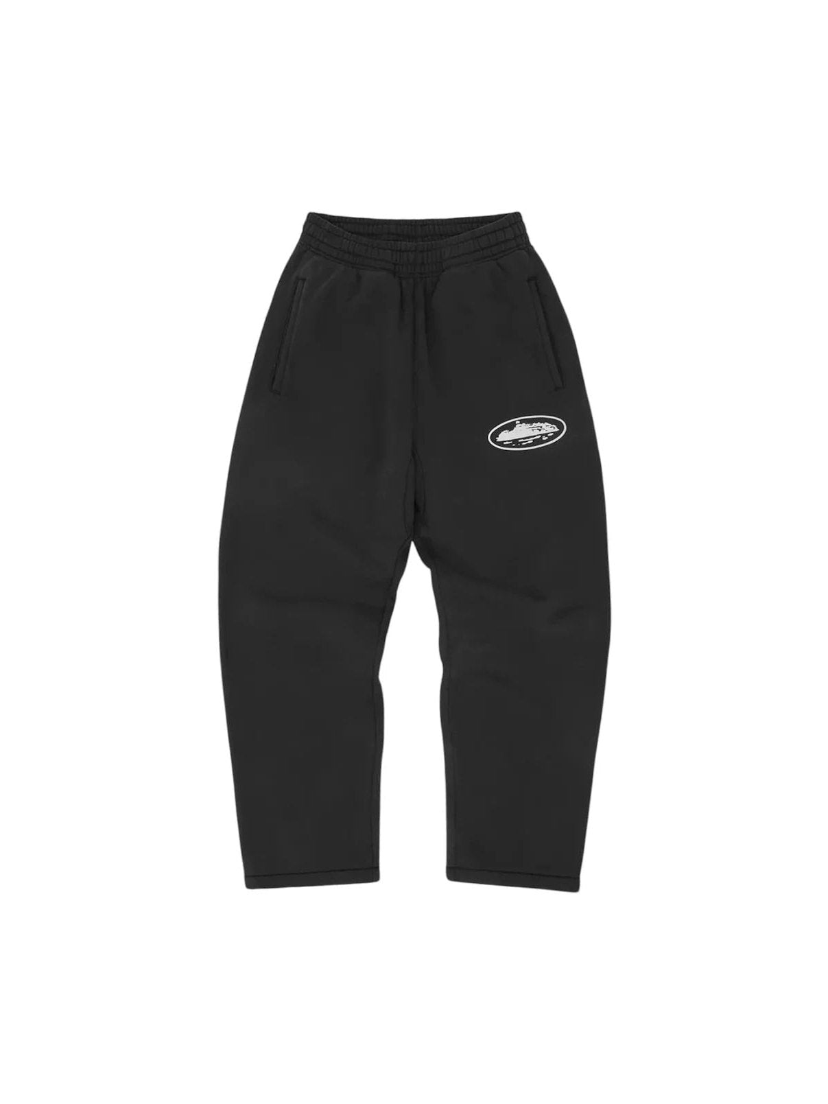 CORTEIZ ISLAND PUFF PRINT OPEN HEM SWEATPANT BLACK