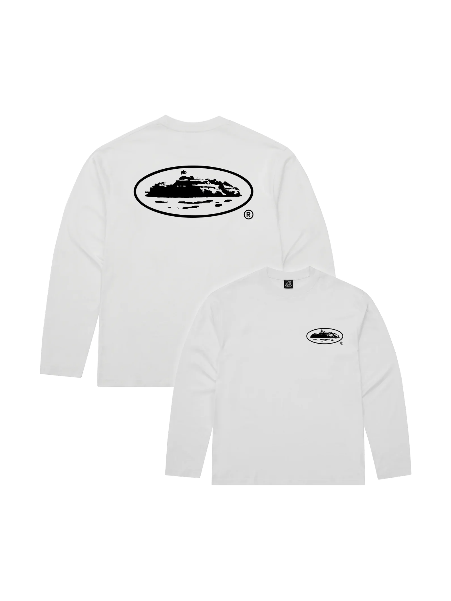 CORTEIZ OG ISLAND T SHIRT LONG SLEEVE WHITE