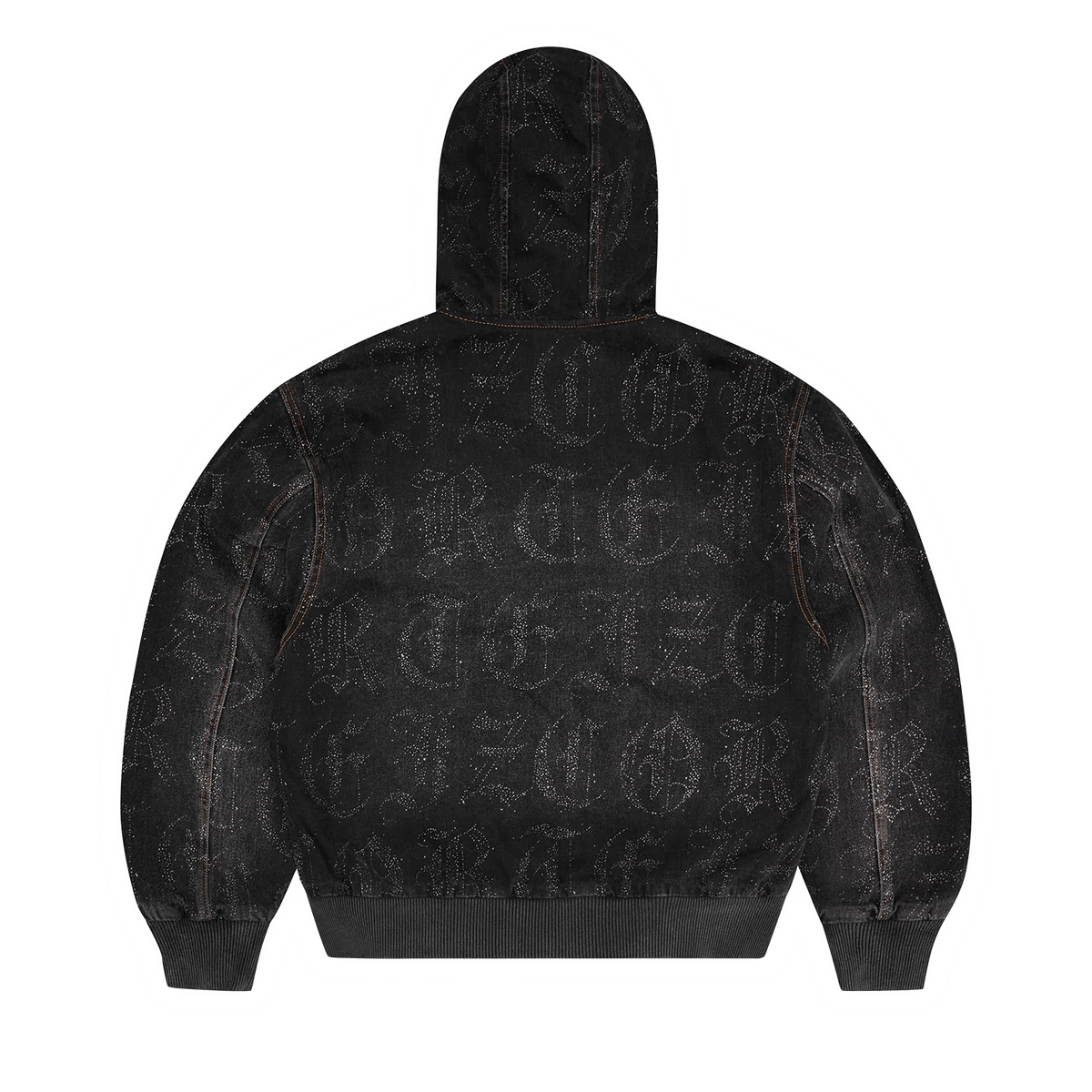 CORTEIZ OLD ENGLISH CAMO WORK JACKET BLACK WASHED
