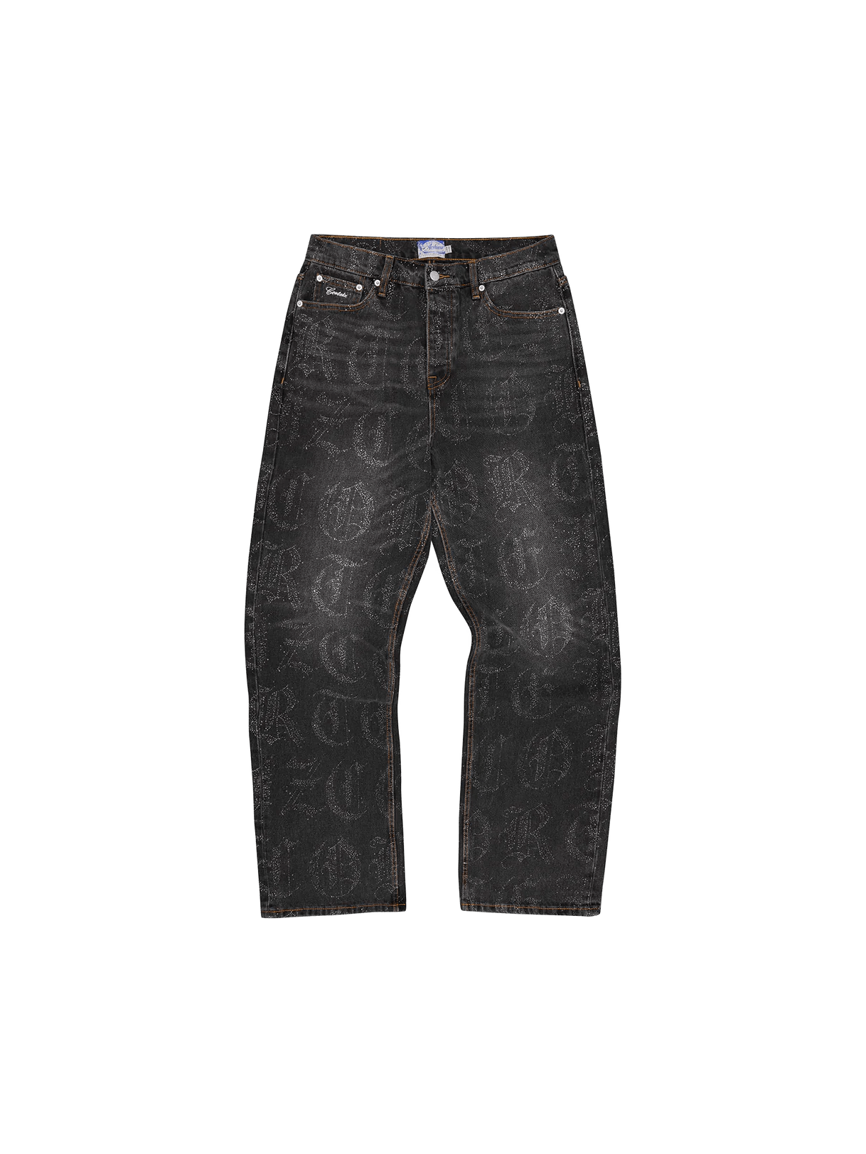 CORTEIZ OLD ENGLSH BAGGY JEANS BLACK WASH