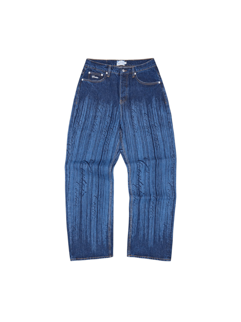 CORTEIZ STRIKE BAGGY JEANS DARK WASH