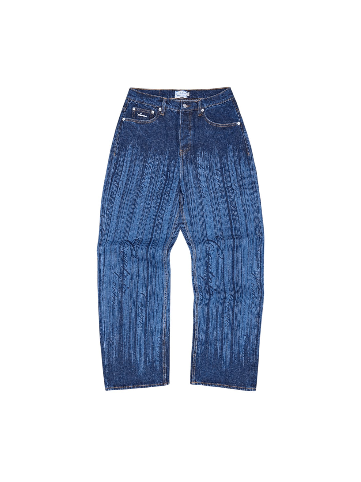 CORTEIZ STRIKE BAGGY JEANS DARK WASH