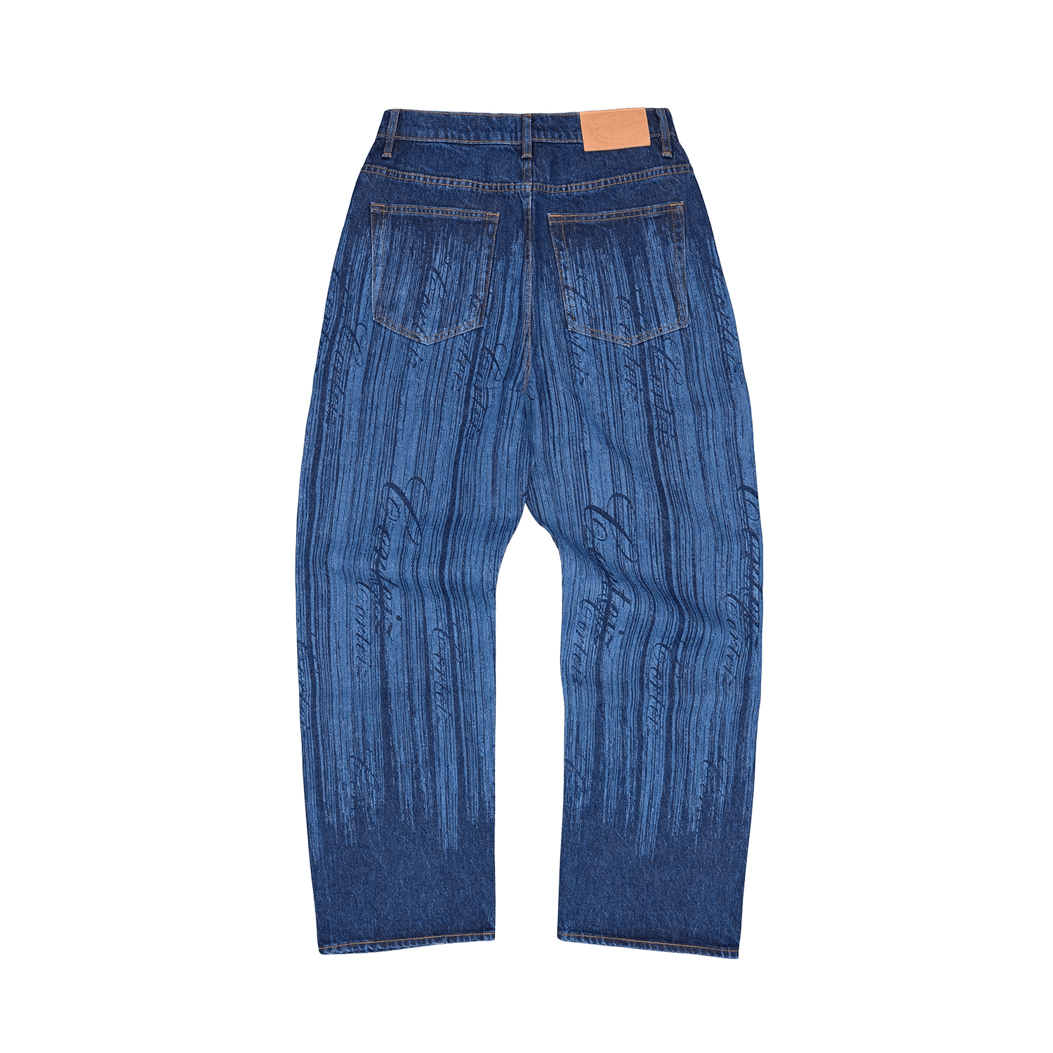 CORTEIZ STRIKE BAGGY JEANS DARK WASH