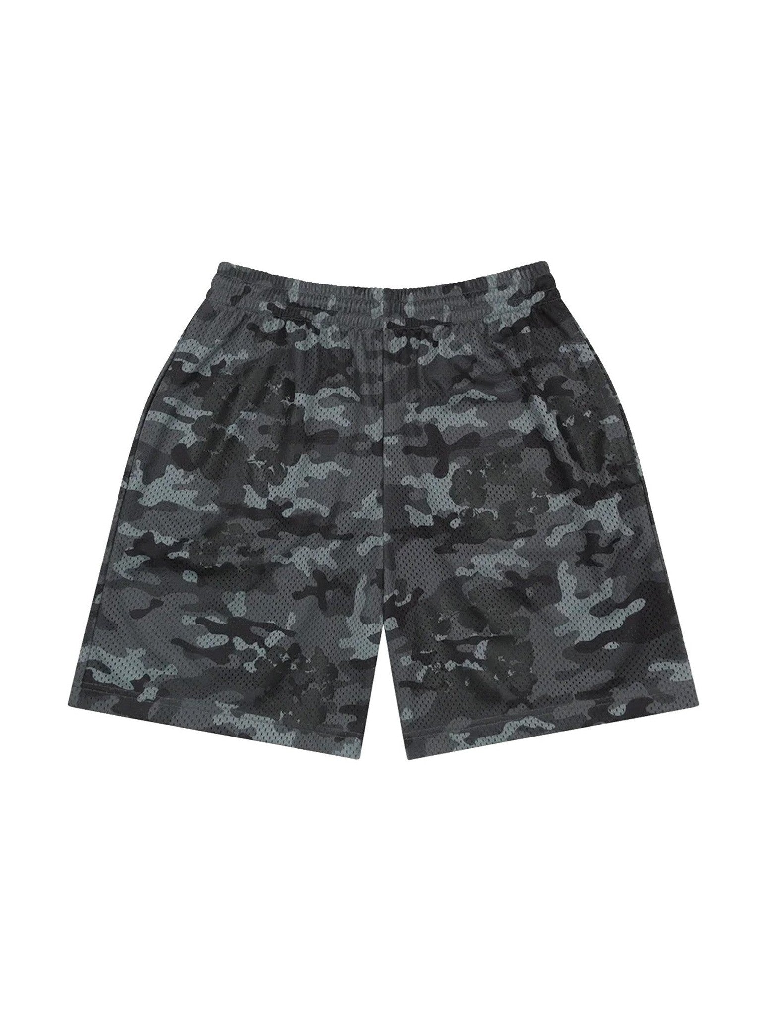 DENIM TEARS CAMO COTTON WREATH MESH SHORTS BLACK DENIM TEARS The Hype Company