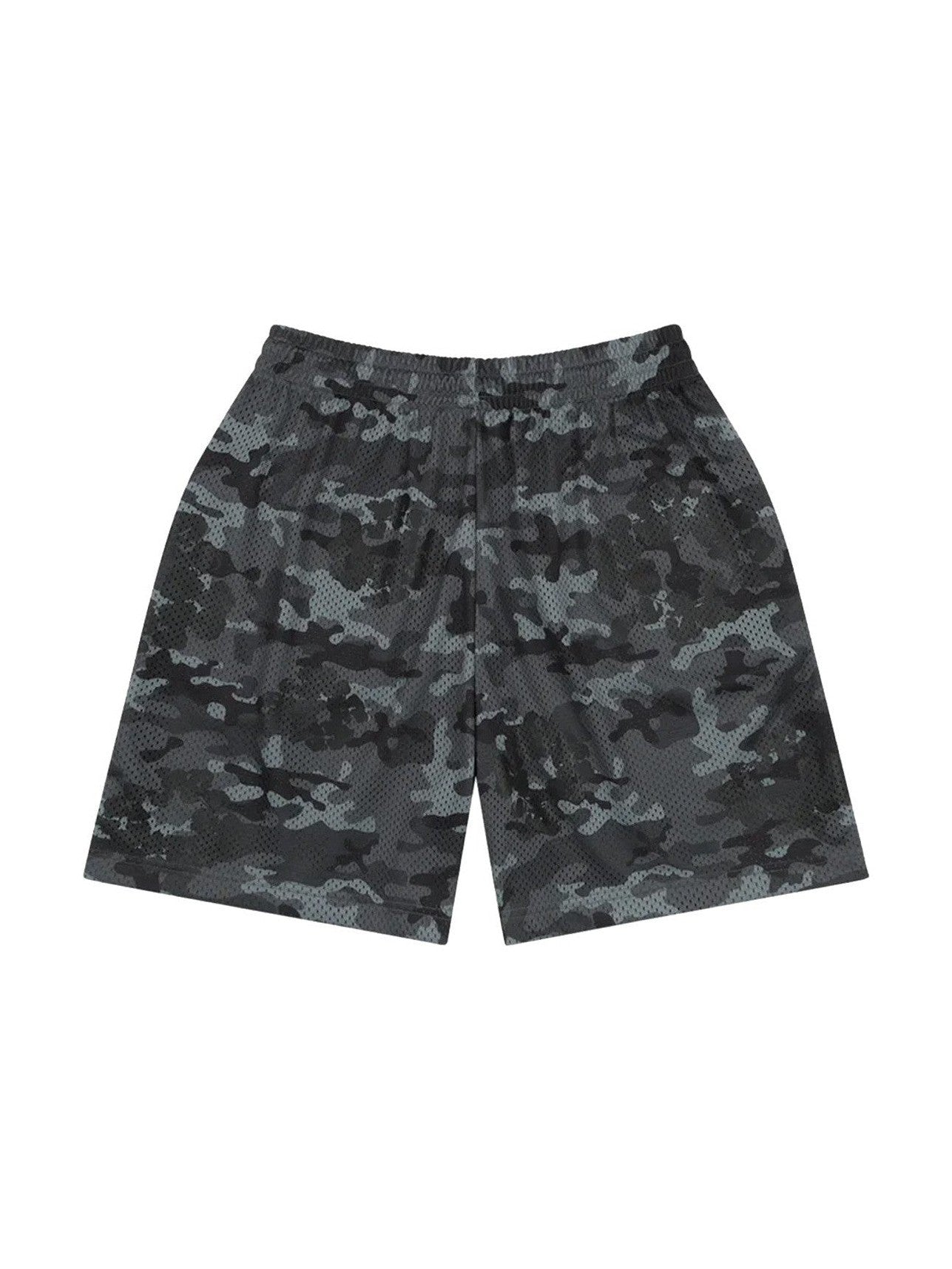 DENIM TEARS CAMO COTTON WREATH MESH SHORTS BLACK DENIM TEARS The Hype Company