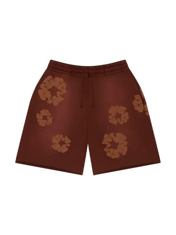 DENIM TEARS MONO COTTON BROWN SWEATSHORT DENIM TEARS The Hype Company