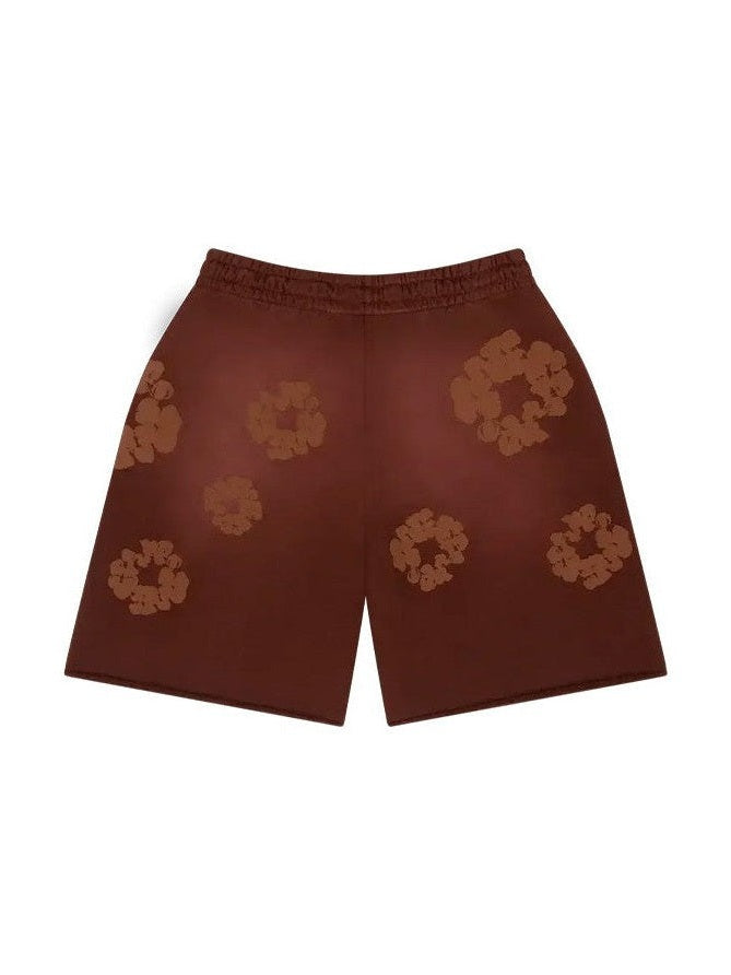 DENIM TEARS MONO COTTON BROWN SWEATSHORT DENIM TEARS The Hype Company