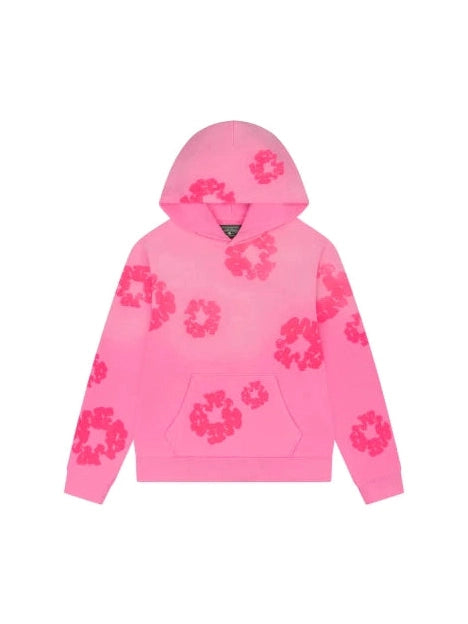 DENIM TEARS MONO COTTON WREATH HOODIE PINK DENIM TEARS The Hype Company