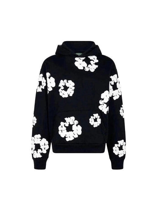DENIM TEARS THE COTTON WREATH HOODIE BLACK ON WHITE DENIM TEARS The Hype Company