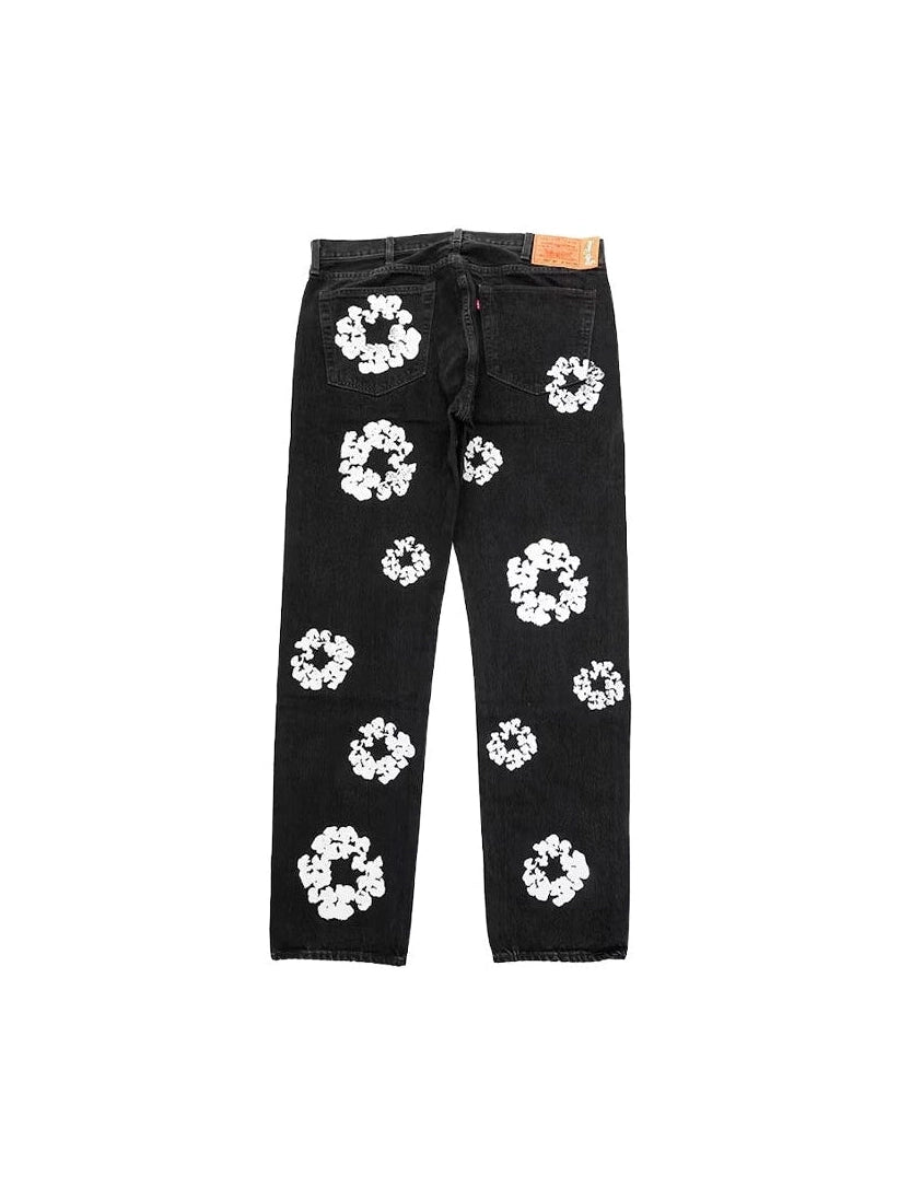 DENIM TEARS THE COTTON WREATH JEANS BLACK DENIM TEARS The Hype Company