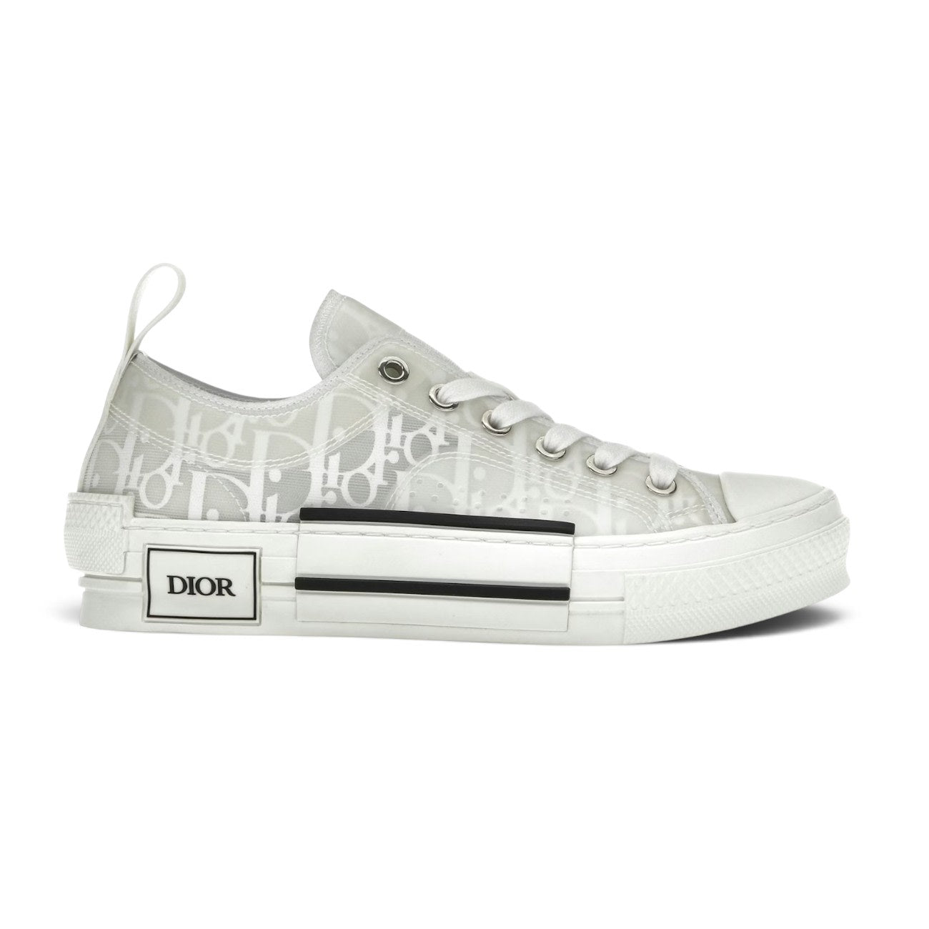 DIOR B23 OBLIQUE WHITE SNEAKERS LOW
