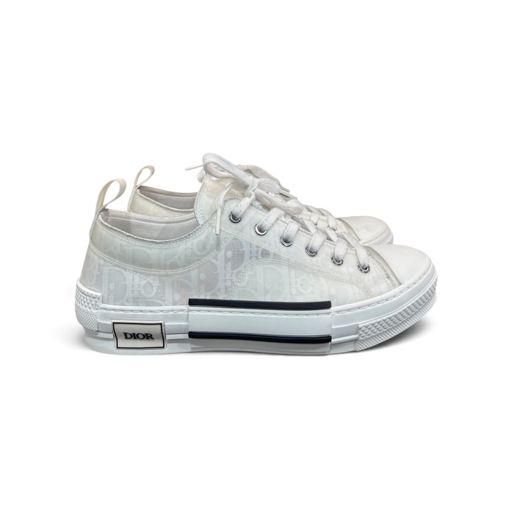 DIOR B23 OBLIQUE WHITE SNEAKERS LOW