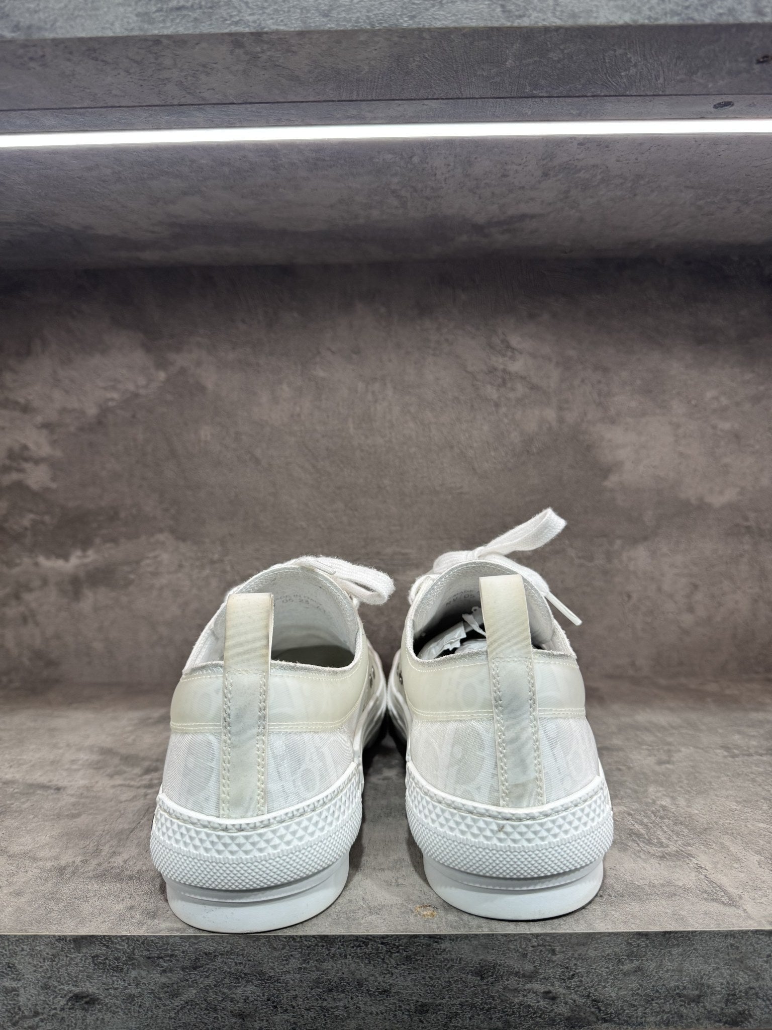 DIOR B23 OBLIQUE WHITE SNEAKERS LOW