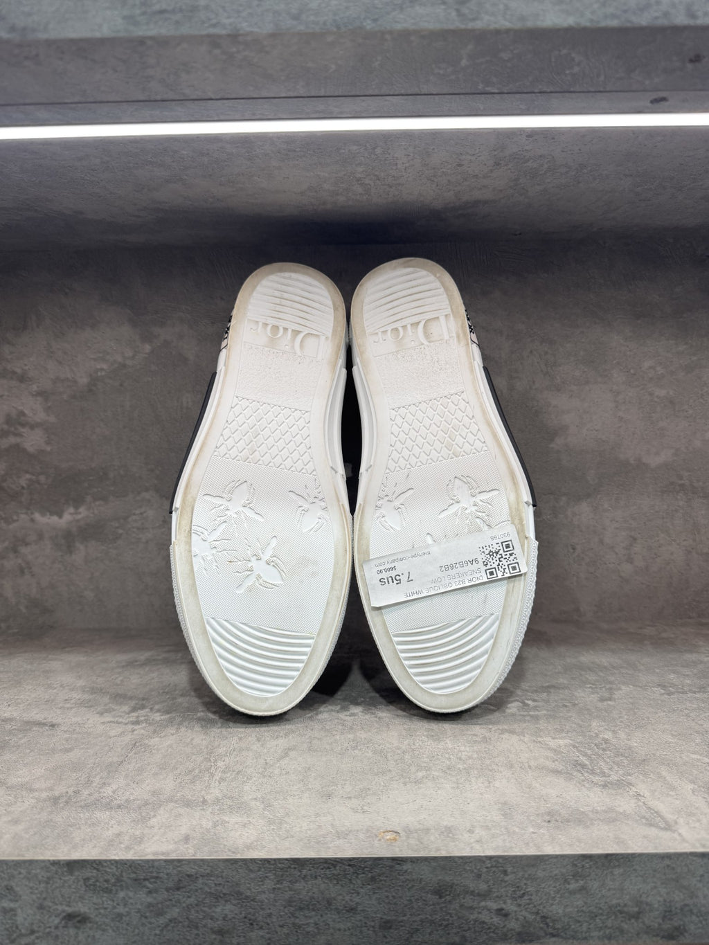 DIOR B23 OBLIQUE WHITE SNEAKERS LOW