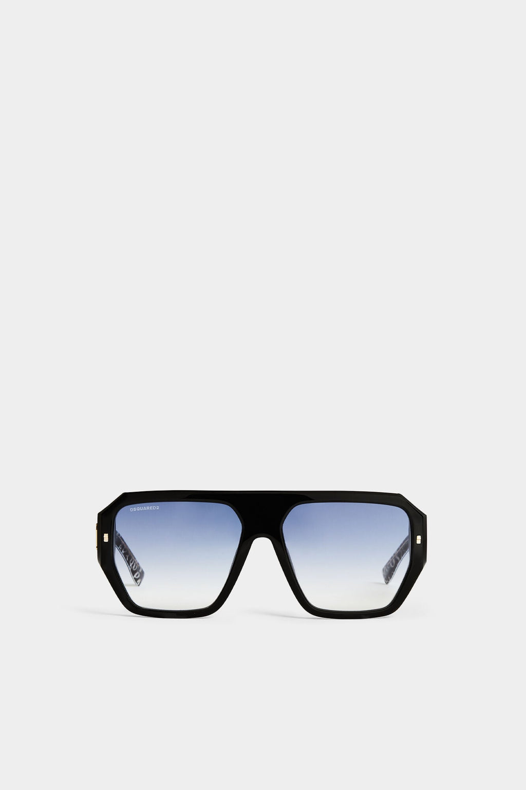 DSQUARED2 HYPE BLACK WHITE PATTERN SUNGLASSES — vista 2