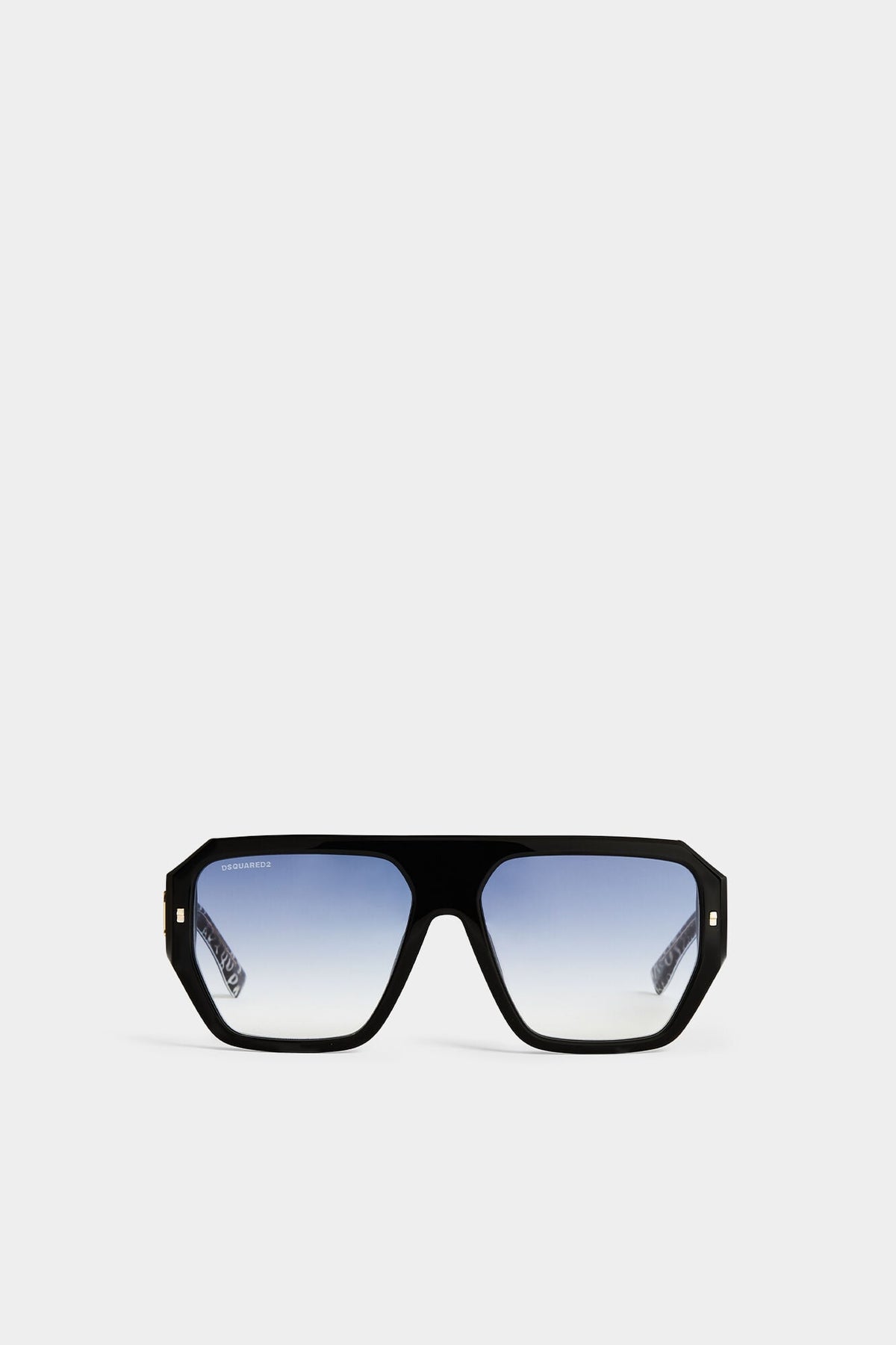 DSQUARED2 HYPE BLACK WHITE PATTERN SUNGLASSES — vista 2