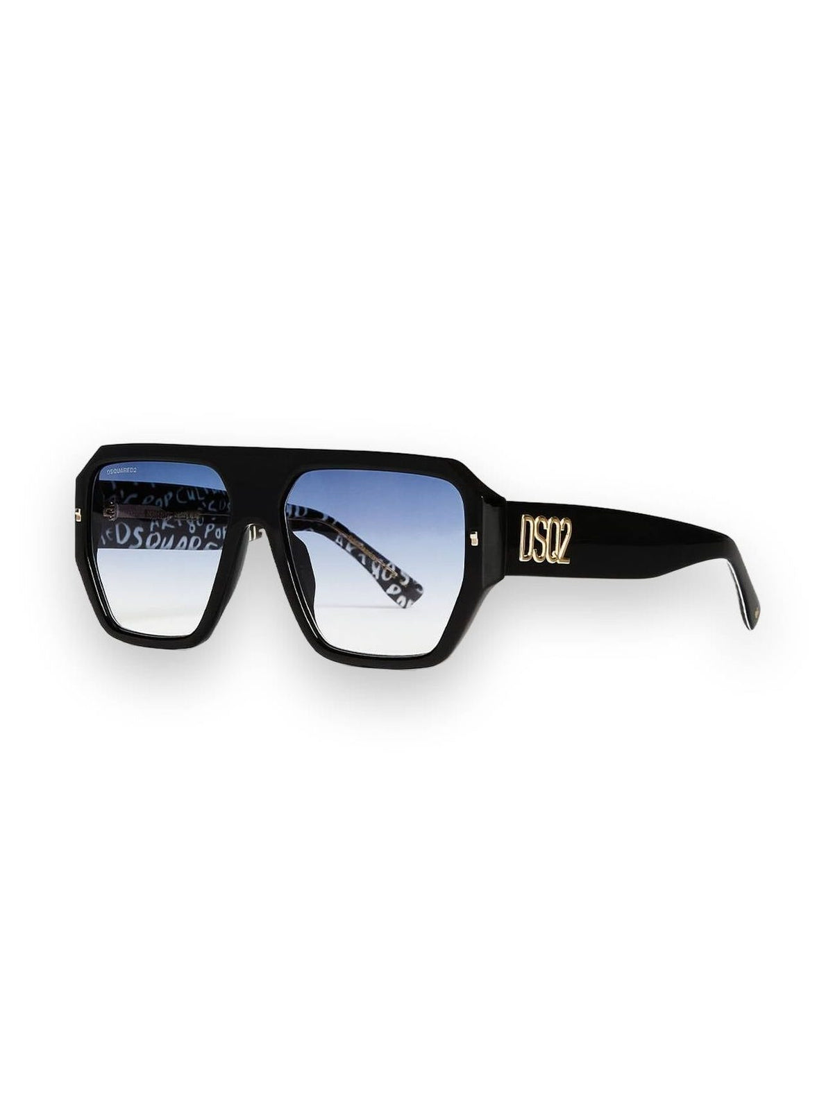DSQUARED2 HYPE BLACK WHITE PATTERN SUNGLASSES