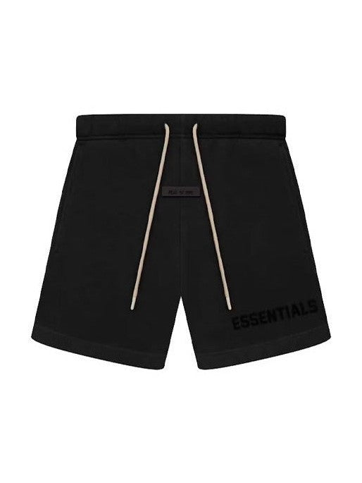 FEAR OF GOD ESSENTIALS SWEATSHORT JET BLACK ESSENTIALS The Hype Company