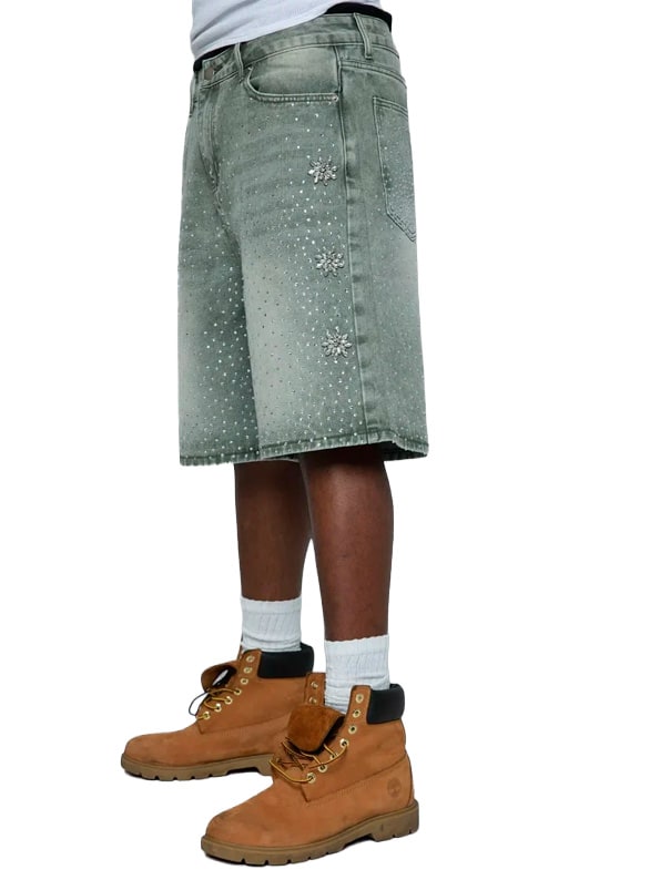 FRATERNAL WASHED OLIVE ASTRO JORTS