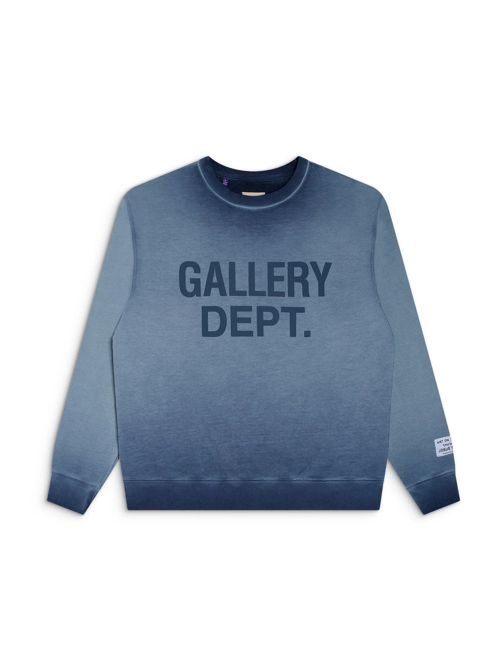 GALLERY DEPT BLUE BASIC CREWNECK EMBROIDERED