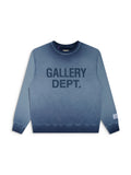 GALLERY DEPT BLUE BASIC CREWNECK EMBROIDERED