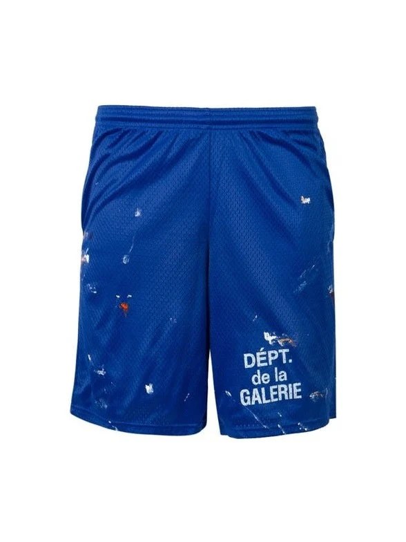 GALLERY DEPT BLUE MESH PAINTED SHORTS