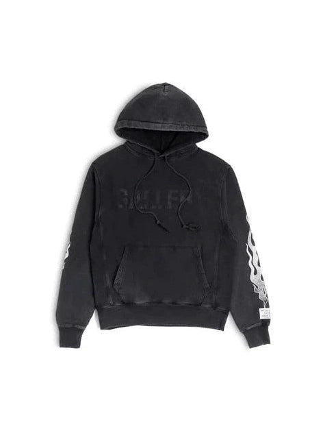GALLERY DEPT. FLAMES HOODIE BLACK GALLERY DEPT The Hype Company